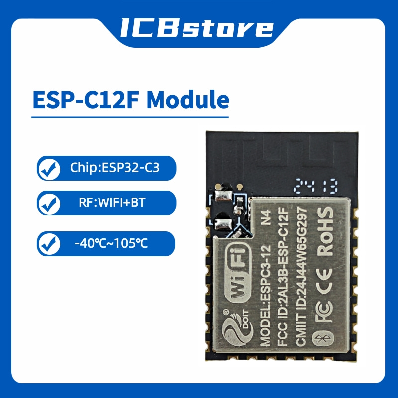 Esp32 Wifi Bluetooth Module - Модуль серии ESP32-C3 ESP-C12F, беспроводной модуль