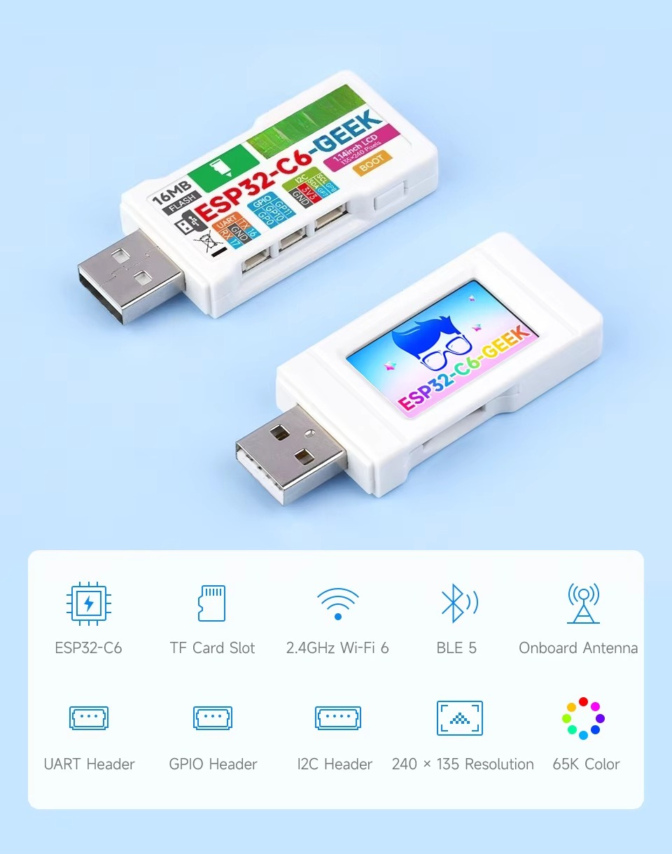 Esp32 C6 - для отладочной платы ESP32-C6 GEEK, оснащенной
