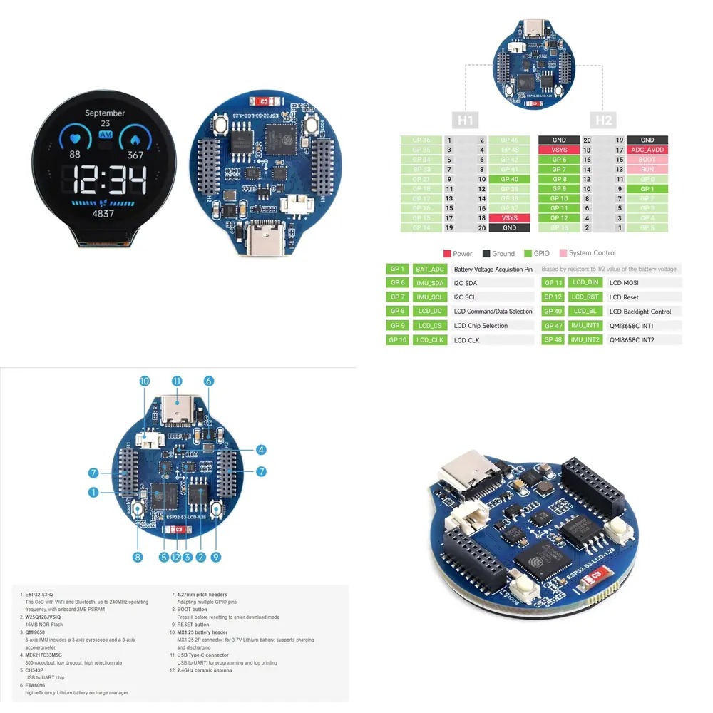 Esp32 S3 - Плата для разработки ESP32-S3 с ЖК-дисплеем