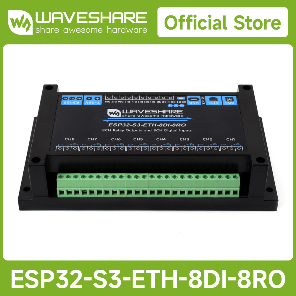 Промышленный 8-канальный релей – обзор и цена Esp32 S3