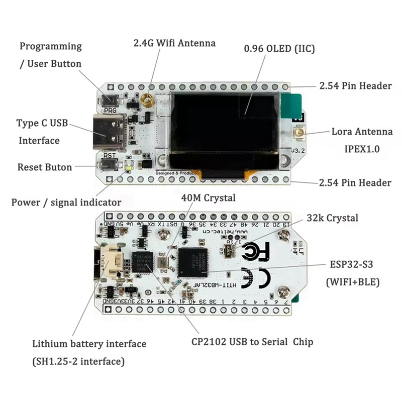 Плата разработки Heltec LoRa32 – обзор и цена Esp32 S3