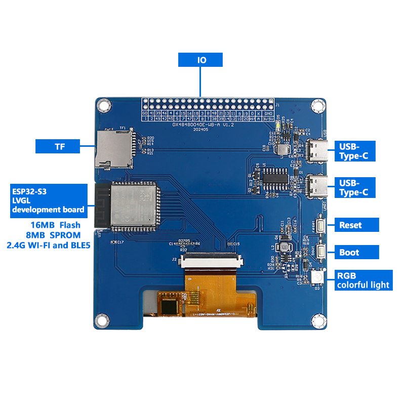 4-дюймовый 480×480 IPS TFT ква – обзор и цена Esp32 Uart Module